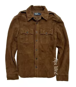 Polo Ralph Lauren Men's Suede Leather Button-Down Field Jacket Size-S NWT$998 - Picture 1 of 9