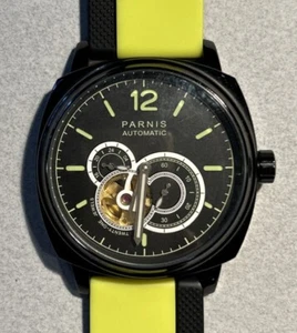 42mm Parnis Luminous Mark Miyota 21 Jewels Automatic Men’s Sport Watch - Picture 1 of 5