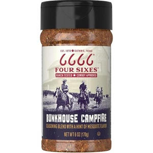 6666 Four Sixes literas fogata condimento, 6 onzas - Imagen 1 de 4