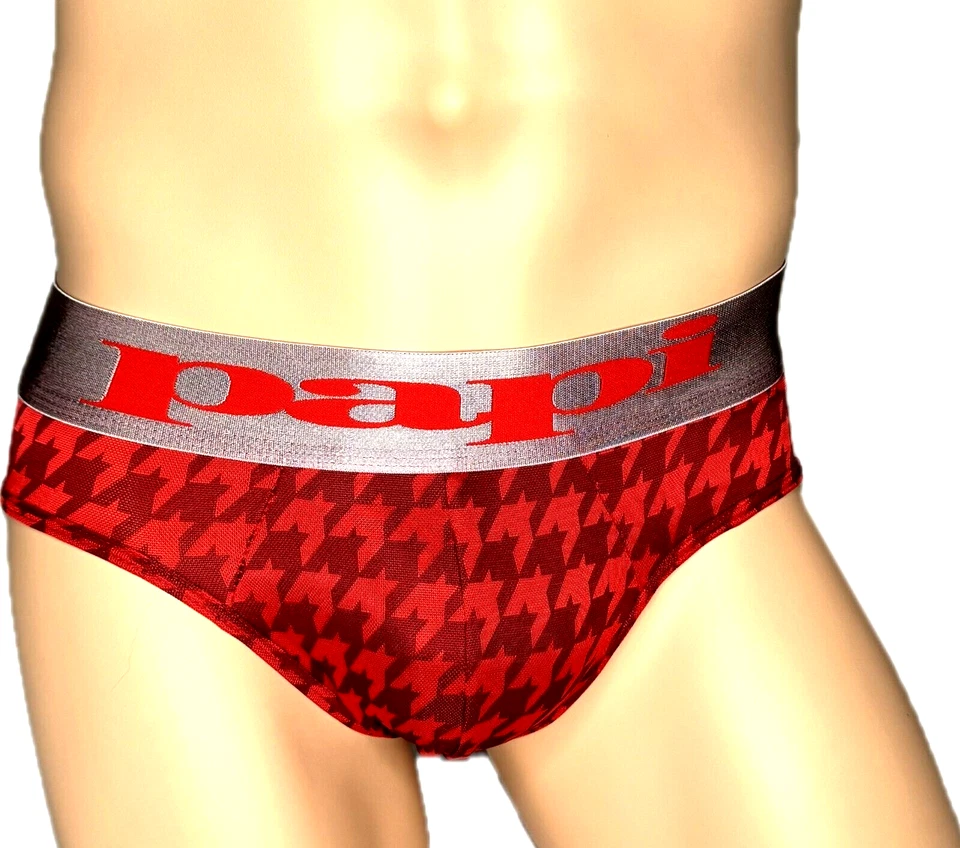Ropa Interior Papi Hombre ROJO RAVE PATA DE GALLO TALLA M Foto 1 de 3