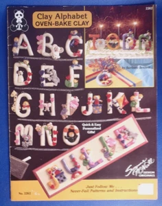 Clay Alphabet Oven-Bake Clay Suzanne McNeill No. #2262 Design Originals 1992 - Imagen 1 de 4