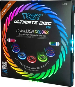 Flying Disc - 16 Million Color RGB or 36 Leds, Extremely Bright, Smart Modes, Au - Picture 1 of 11
