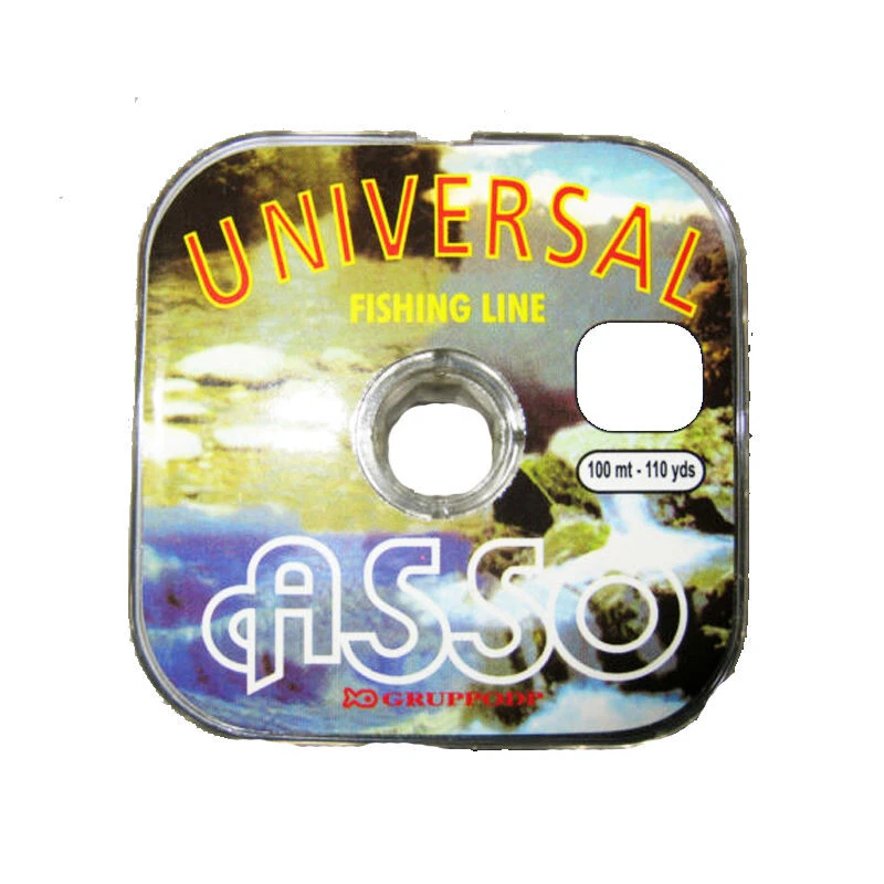 MONOFILO PESCA ASSO UNIVERSAL 100 MT TERMINALI MULINELLO FILO LENZA NYLON - Immagine 1 di 1