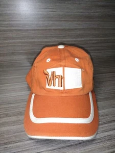 VH1 orange and white Hat Cap Orange Adjustable Strap vintage VH1 music first - Picture 1 of 6