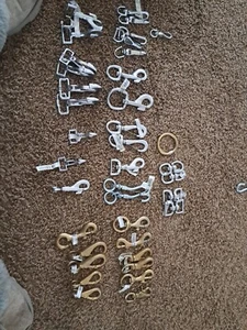 35 Swivel And Non-swivel Bronze Nickel Chrome Finish Spring Snap Hooks - Picture 1 of 7