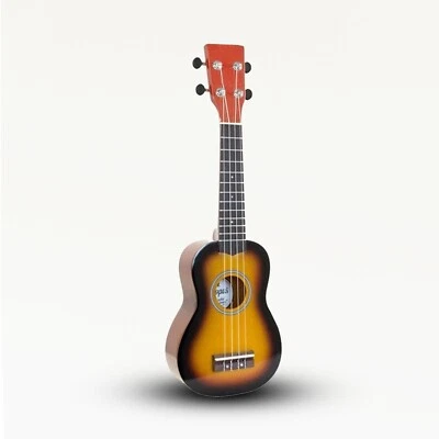 Artisan Handcrafted Ukulele – Stunning Orange Sunburst Finish (4-String) + Bag - Image 1 of 4