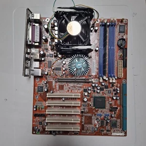 Vintage Abit IS7 E ver:1.2 Socket 478 AGP Intel 865PE Celeron 512mb DDR Retro PC - Zdjęcie 1 z 15