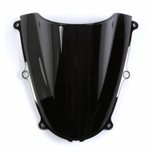 For Honda CBR600RR 2005-2006 Black Double Bubble Windscreen Windshield Shield - Picture 1 of 3