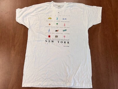 VINTAGE NEW YORK LUKE A TUKE 1988 3XL TEE SINGLE STITCH DEADSTOCK SCREEN STARS - Image 1 of 4