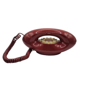 Vintage Red Genie Push Button Corded Phone UNTESTED - Picture 1 of 8