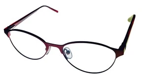 Gafas de metal oftálmicas con gota lagrimal para hombre Jones New York, J137 borgoña 49 mm - Imagen 1 de 12