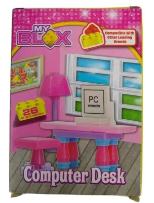 My Blox Computer Desk 26 Piece  Building block set  Ages 6 New - Image 1 of 3