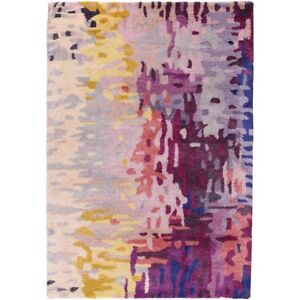 Surya BAN-3344 Banshee Area Rug, Dark Purple/Lime