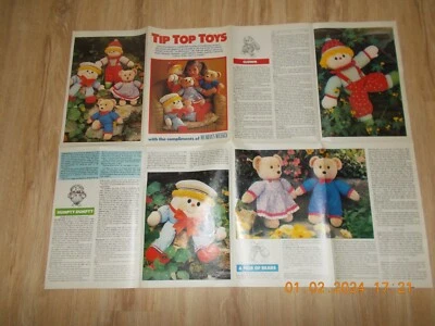 Woman’s Weekly Tip Top Toys Jean Greenhowe Nursery Characters Sewing Pattern - Image 1 of 2