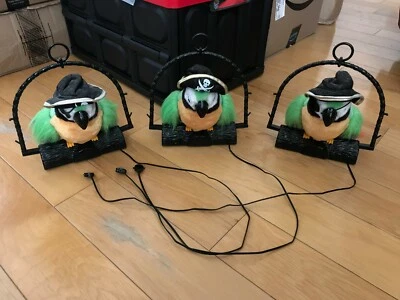 Three Swearing Pistol the Pirate Parrots, Rated-R Adult Toys, One Not Working - Image 1 of 4