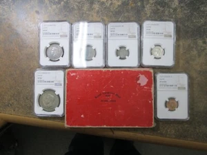 1937 CANADIAN MATTE PROOF SET & ORIGINAL PACKAGING NGC SP63 TO SP66 - Picture 1 of 15