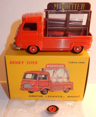 DINKY Toys Atlas Pick-Up Renault Donna Miroitier (Vetraio) Rosso 1/43. 564 Box - Immagine 1 di 4