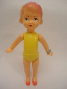 Bambola in celluloide russa URSS vintage rara giocattolo ragazza nuoto 30 cm - Foto 1 di 12