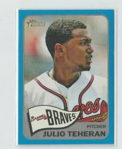 2014 TOPPS HERITAGE  BLUE BORDER #275 JULIO TEHERAN BRAVES MINT L@@K - Picture 1 of 1