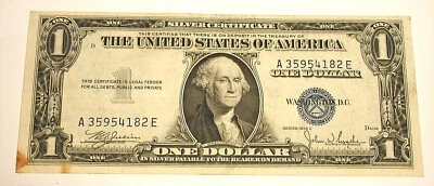 1935C SILVER CERTIFICATE SMALL SIZE HIGH GRADE - Image 1 of 2