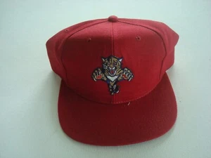 FLORIDA PANTHERS SCRIPT 80S 90S SNAPBACK HAT CAP VINTAGE S3 - Picture 1 of 5
