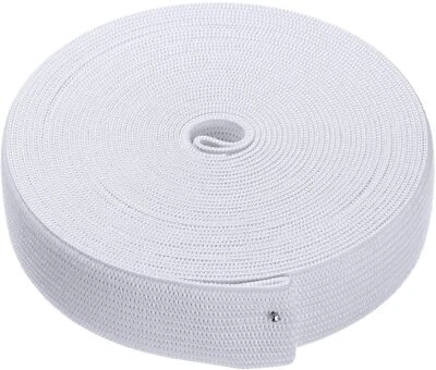 10m/3m Gummiband, Gummilitze, Wäschegummi, Hosengummi Weiß 2,5cm DE  - Bild 1 von 2