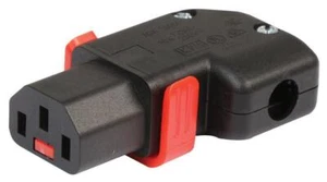 IEC Lock + Verrouillage à Câblé IEC C13 Connecteur, Gauche/Droit - - Photo 1/4