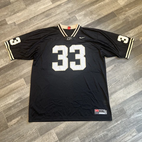Nike Purdue Boilermakers Football Jersey Black-Gold Mesh Men's Size 2XL Cover