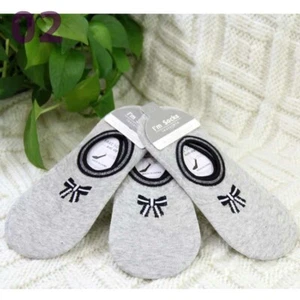 New Lot 3 Pairs Women Invisible Socks Anti Slip Trainer Shoe Liner Gym Socks 01 - Picture 1 of 4