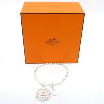 Autêntica pulseira de ferradura HERMES prata esterlina #36633799 - Imagem 1 de 4