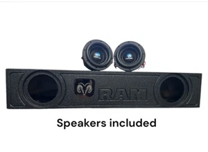 FIT 2019-2024  Ram 1500 ONLY  Crew Cab Sub Box 2x8” Subwoofer included x2  NA-8E - Picture 1 of 6