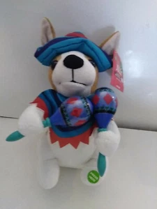 Animated Mariachi Puppy Singing "Macarena" Plush Dog Music Shaking Maracas NEW - Picture 1 of 2