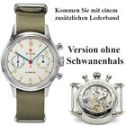 1963 Roter Stern Seagull ST1901 Chronograph Handaufzug Fliegeruhr freies Armband