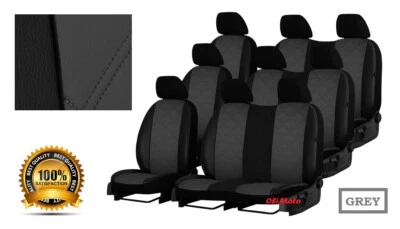 Fundas de asiento de cuero ecológico a medida VAUXHALL VIVARO COMBI MINIBÚS 9 PLAZAS 2001-2014 - Imagen 1 de 4