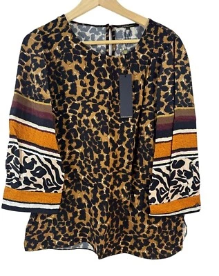 Kobi Halperin Womens Harper Slit Shirt Blouse Leopard XS $298 Ladies - Image 1 of 4