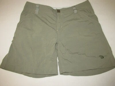Pantalones Cortos Mountain Hardwear Para Mujer Nylon Senderismo Río *Verdes * Talla 6 Foto 1 de 4