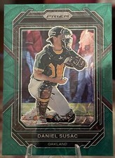 Daniel Susac 2023 Prizm SP GREEN SCOPE /75 Prizm ROOKIE Card #37 RC Oakland A’s