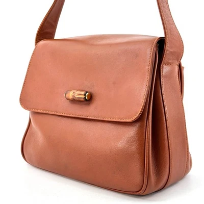 Gucci Crossbody Bag Shoulder bag Bamboo Camel Authentic 310T335 - Image 1 of 4