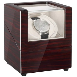 Watch Winder for Single Automatic Watches Solid Wooden Box with Mabuchi Motors - Picture 1 of 4