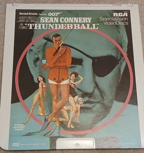 James Bond THUNDERBALL CED Videodisc Part 2 Only Sean Connery - Picture 1 of 7