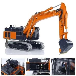 Escavatore idraulico in metallo LESU 1/14 RC Aoue ZX490 modello escavatore 6CH luce valvola - Foto 1 di 12
