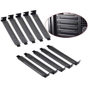 10Pcs New black PCI slot cover dust filter blanking plate hard steFY MB - Afbeelding 1 van 9