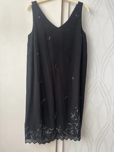 NEW NEXT NINE MONTHS MATERNITY V-NECK BEADED CHIFFON DRESS SIZE 12 - Picture 1 of 4