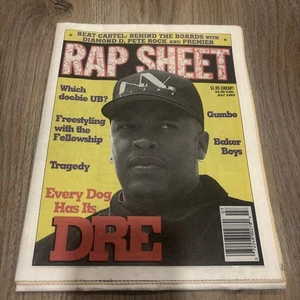 1993 "RAP SHEET" MAGAZINE: DRE, DIAMOND D, PRINCE MARKIE ✨RARE ✨ - Picture 1 of 5
