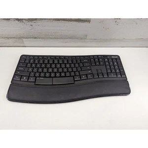Microsoft Sculpt Comfort Wireless Keyboard With Wrist Rest KGR1173 No Dongle - Picture 1 of 5