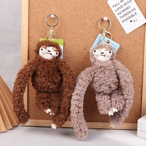 Creative Cartoon Sloth Plush Toy Stuffed Monkey Doll Keychain School Bag Pen _dy - Picture 1 of 14