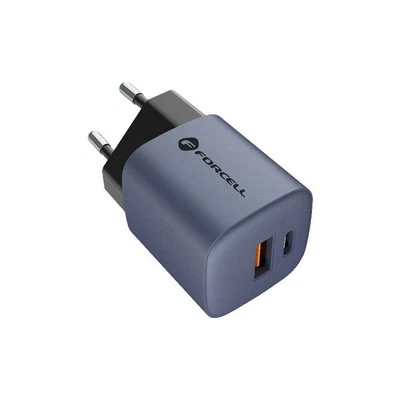 Forcell Caricabatterie Fast Gan Vt-31 33w Usb-c + Usb Per Sony Xperia 1 Vi 10 - Immagine 1 di 4