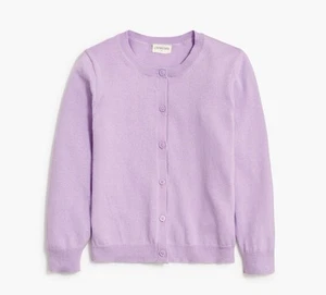 J Crew Crewcuts Cardigan Sweater Girls Light Purple XXL - Picture 1 of 5