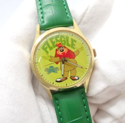 THE BANANNA SPLITS, "Fleegle" Retro Años 70 Cuerda Manual NIÑOS, RELOJ PERSONAJE, M-88 Foto 1 de 4