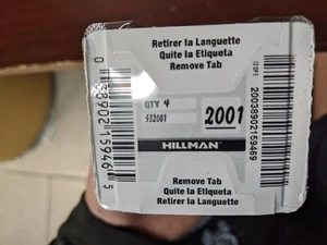 4 #2001 llaves en blanco sin cortar - Imagen 1 de 2